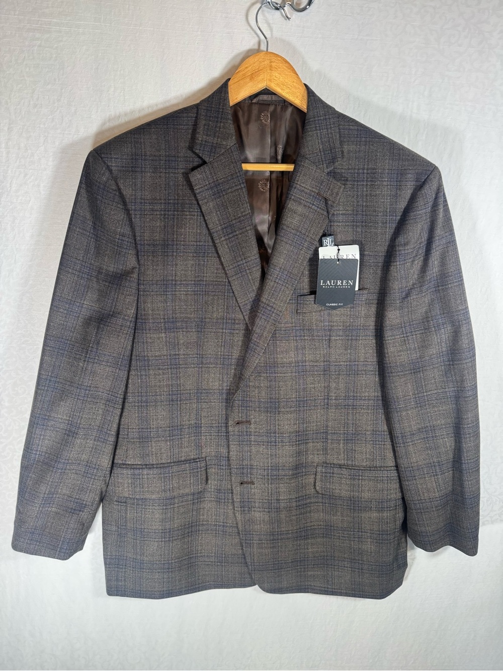 Ralph Lauren Men’s Plaid Sports Coat 46R – NWT
